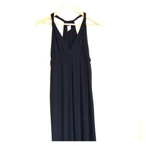 Black Triangle Top Maxi Dress